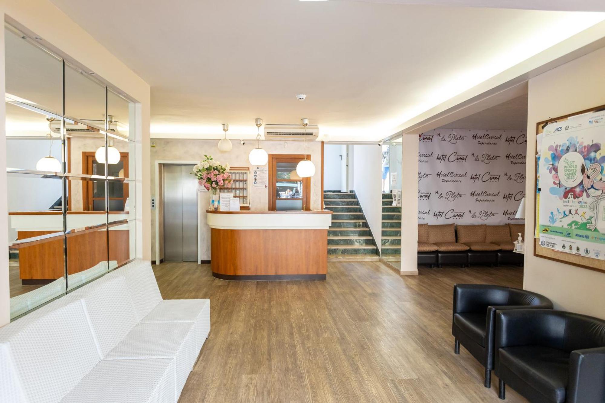 La Plata Hotel - Con Piscina Riccione Eksteriør billede