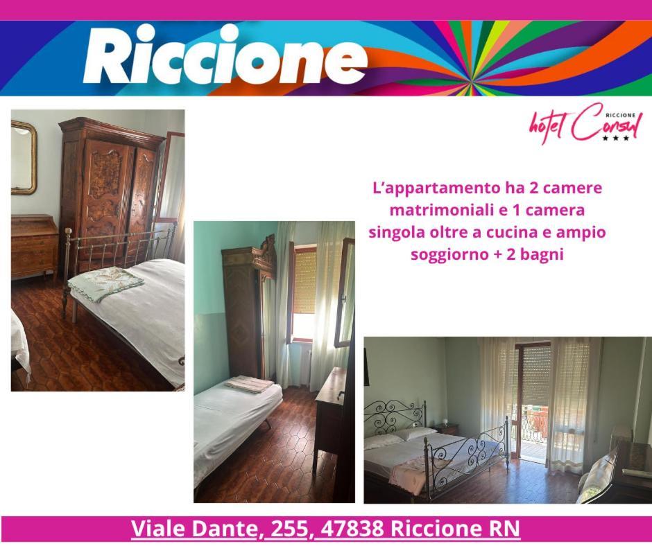 La Plata Hotel - Con Piscina Riccione Eksteriør billede